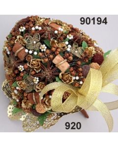 Rose star anise bouquet XL / gold / 90194.920