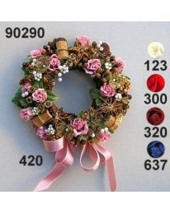 Rose star anise wreath / 90290
