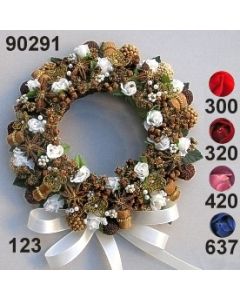Rose star anise wreath medium / 90291