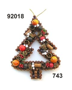 Xmas ornament tree open / green-red / 92018.743