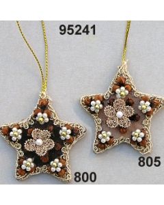 Xmas-ornament felt star small / 95241